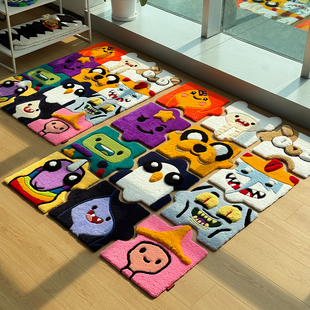 UNUSUALMADE手工立体卡通可爱异形探险活宝创意客厅卧室地毯防滑