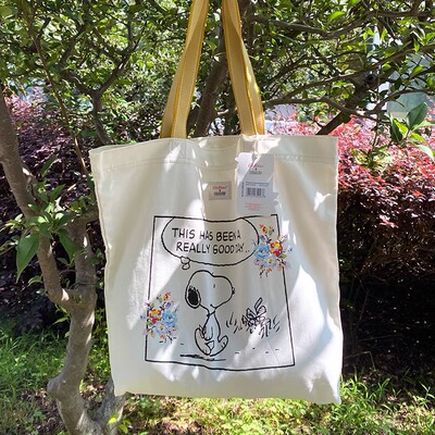 外贸出口 英国 cath 史努比帆布 snoopy 帆布包托特包大号单肩包
