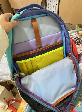 16L 户外机能双肩包防水轻便 背包 撞色糖果色拼色拼接