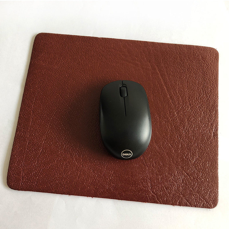 头层牛皮鼠标垫 书桌垫小号办公电脑垫游戏皮垫护腕真皮定制