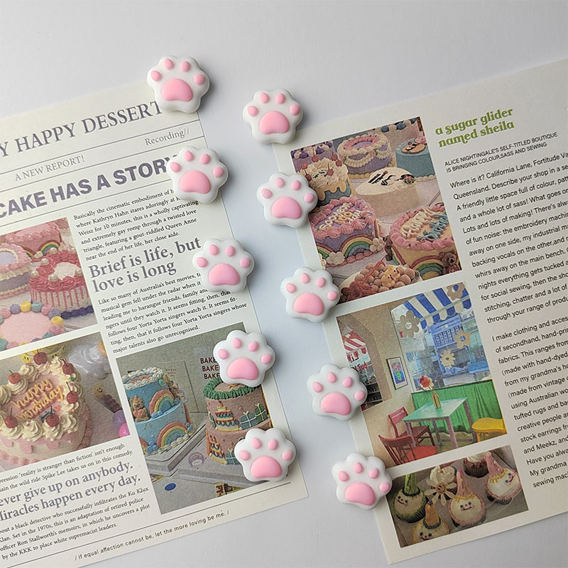 可爱卡通猫爪猫掌冰箱贴磁吸装饰