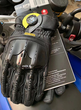 英国KNOX手套机械外骨骼摩托车机车骑士装备女赛车触屏男四季竞技