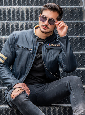 SBK摩托车机车皮衣休闲防摔骑行夹克骑行装备赛车服四季款骑行服