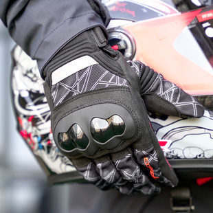 图阿雷格骑行手套摩托车骑士防摔冬季保暖机车赛车摩旅装备四季男