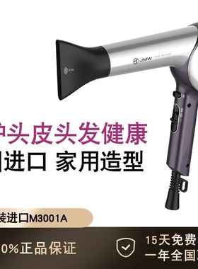JMW吹风机韩国进口造型风筒电吹风发型师专用负离子不伤发3001A
