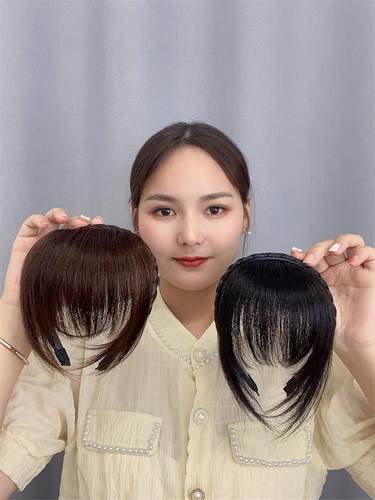 发箍刘海一体真人发丝刘海片