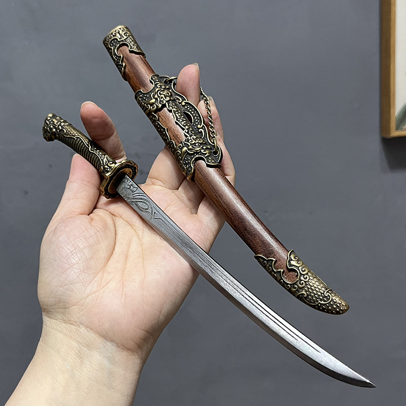 龚师傅迷你雁翎清刀微兵器收藏茶剑刀具把玩冷兵器桌面摆件未开刃,餐饮具,茶道/零配,淘宝优惠券,粉丝福利购,淘宝优惠卷