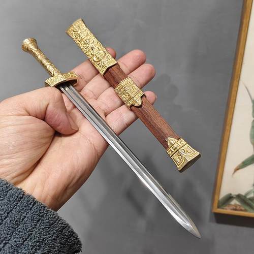 龚师傅迷你承影剑战国剑微兵器收藏茶剑刀具防身冷兵器摆件未开刃