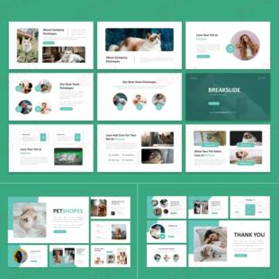 ppt模板宠物店动物诊所医院护理猫狗商业品牌营销业务项目投资850
