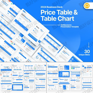 ppt模板价格图表营销数据销售分析商业公司业务简介项目投资7