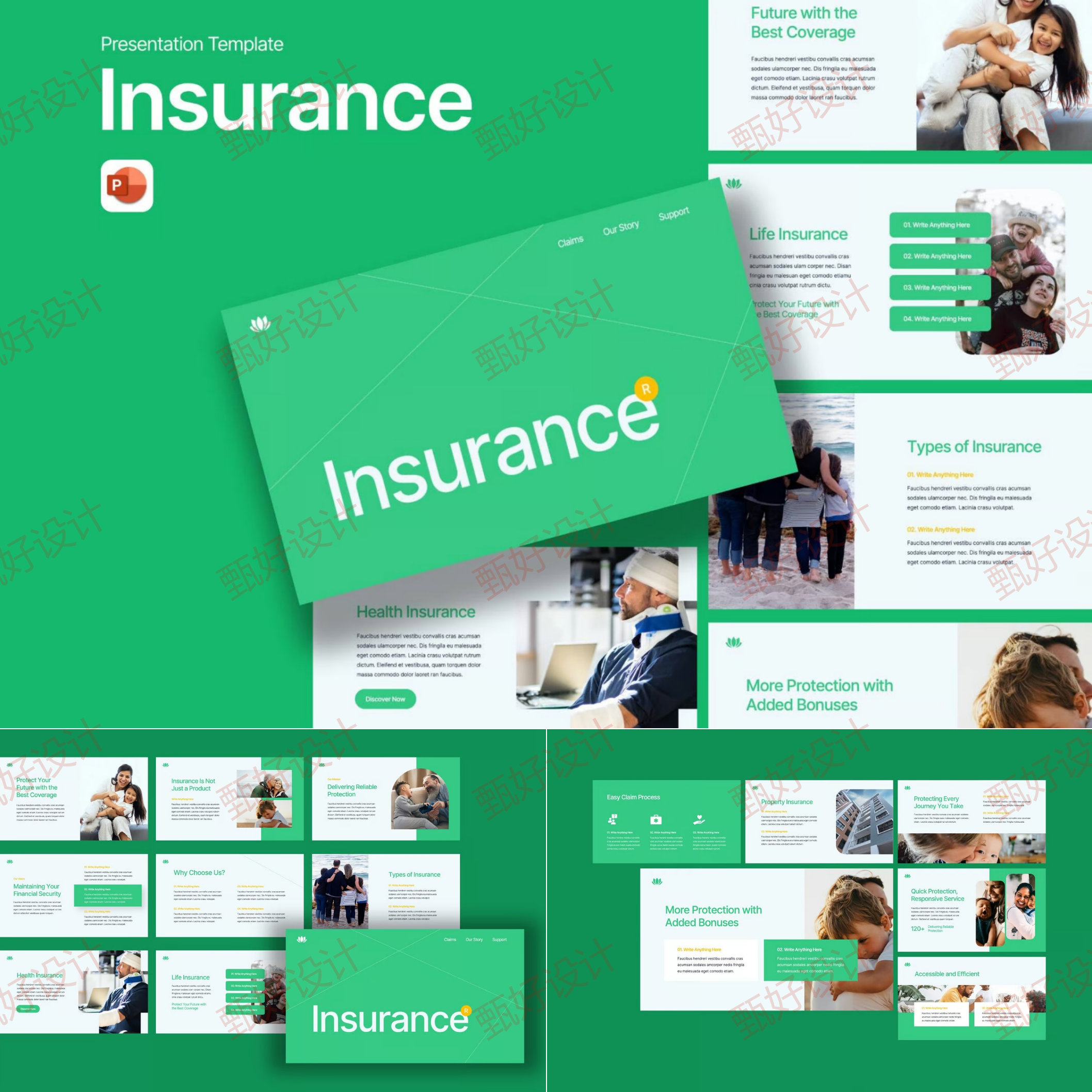 ppt模板保险人寿金融商业品牌推广产品营销客户业务投资简介1194,商务/设计服务,设计素材/源文件,淘宝优惠券,粉丝福利购,淘宝优惠卷