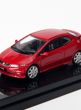 Paragon 1/64 本田 Honda Civic FN2合金汽车模型红色右呔