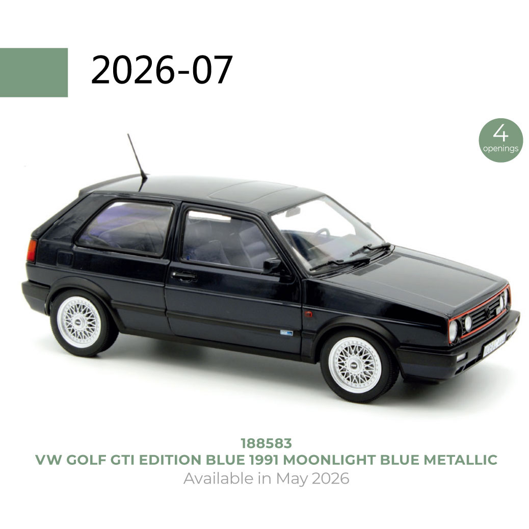 NOREV 1/18 大众 VW Golf GTI Edition Blue 1991合金汽车模型