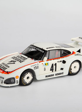 TSM 1/18 保时捷 41# 白色苹果系列 合金汽车模型