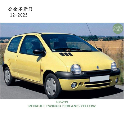 NOREV 1/18 Renault Twingo 1998 Anis Yellow   合金汽车模型