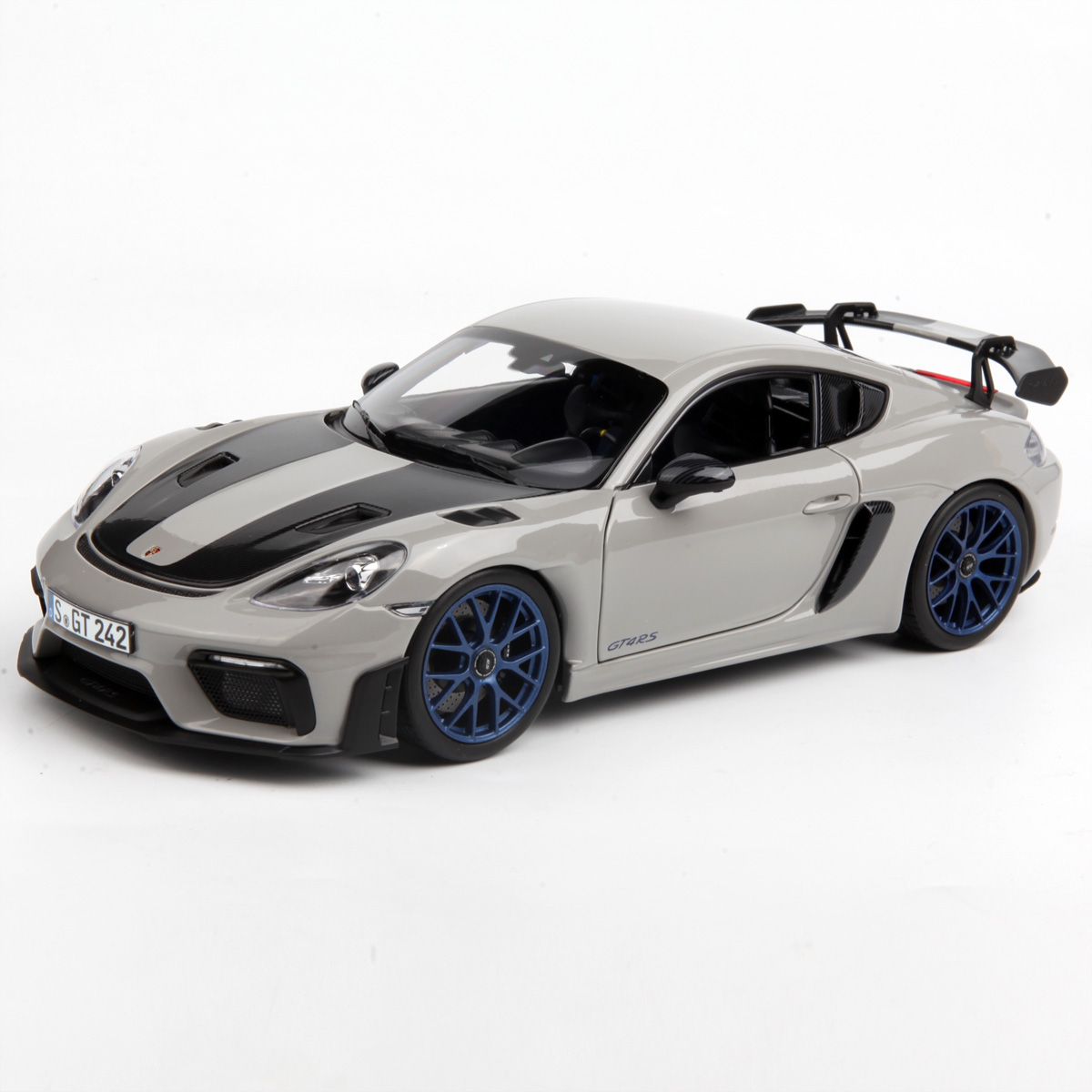 NOREV 1/18保时捷Porsche Cayman GT4 RS合金汽车模型灰色