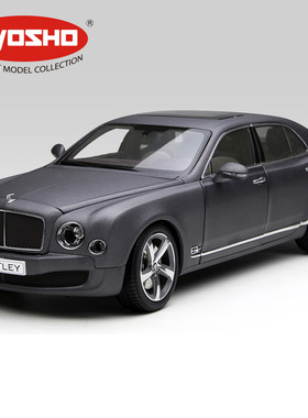 京商kyosho 1:18 BENTLEY  宾利慕尚合金仿真车模 黑色白色