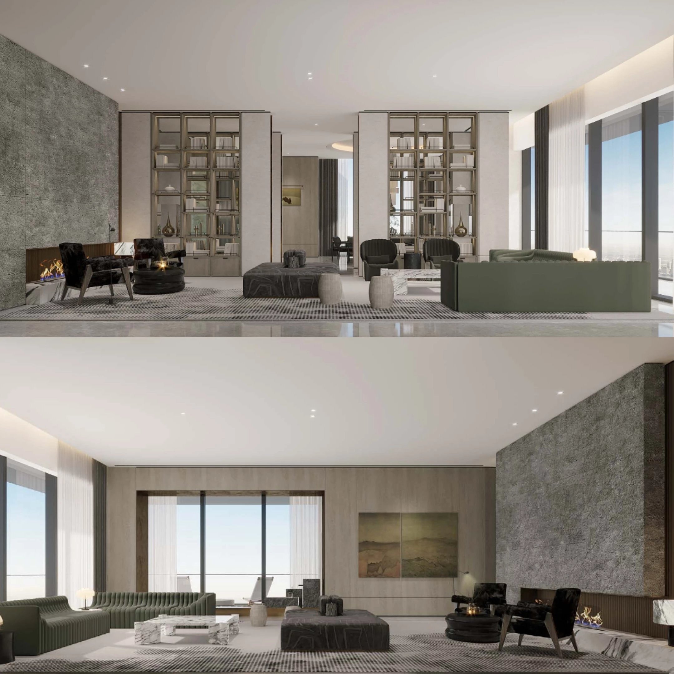 西安万众1-3号楼标准层超级大平层丨ppt方案 效果图 jpg平面