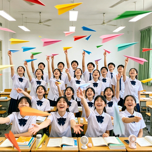 毕业季典礼氛围出片拍照道具纸飞机教室班级布置场景装饰高中大学