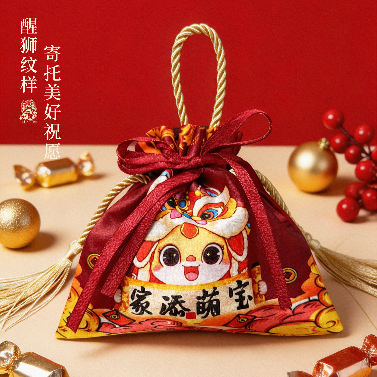 宝宝满月喜糖袋子小孩出生伴手礼诞生周岁百日过生日宴回礼礼品袋