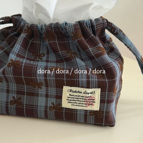 韩系ins风纸巾袋客厅宿舍挂式纸巾袋车载纸巾盒家居收纳包纸巾盒