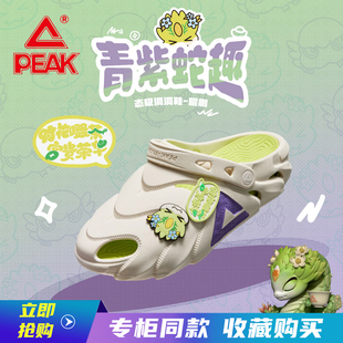 素休閑輕便防滑耐磨涼拖沙灘鞋 男七彩刺桐蛇元 匹克國創(chuàng)態(tài)極洞洞鞋