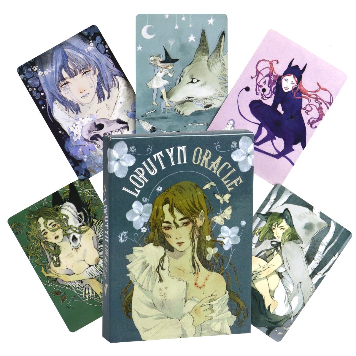 洛普汀神谕卡  Loputyn  Oracle桌游卡牌36张少女和狼的奇幻世界