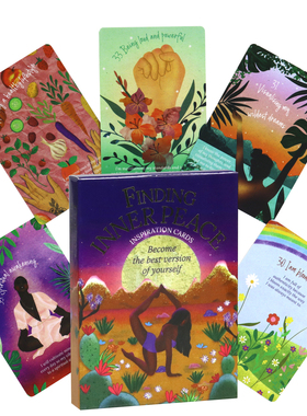 寻找内心平静神谕卡牌36张Finding Inner Peace Oracle10.4x7.3cm
