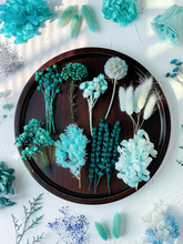 蓝色永生花戒指材料包diy干花束植物标本伴手礼贺卡片手办账装饰