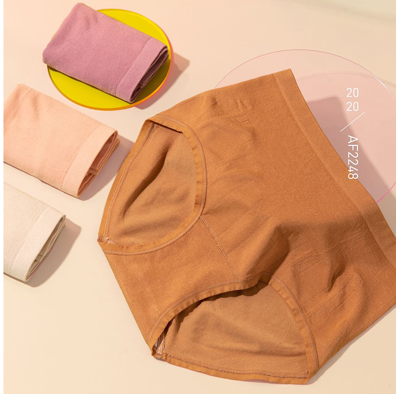 莫代尔少女蚕丝高腰无缝三角裤