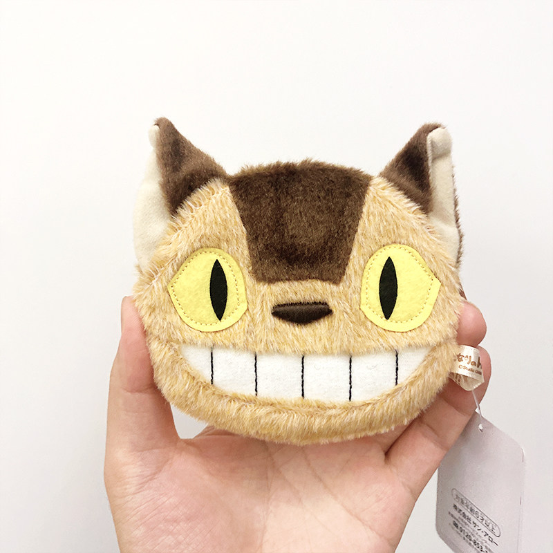 日本进口Totoro宫崎骏龙猫巴士零钱袋龙猫车收纳袋卡包小包包