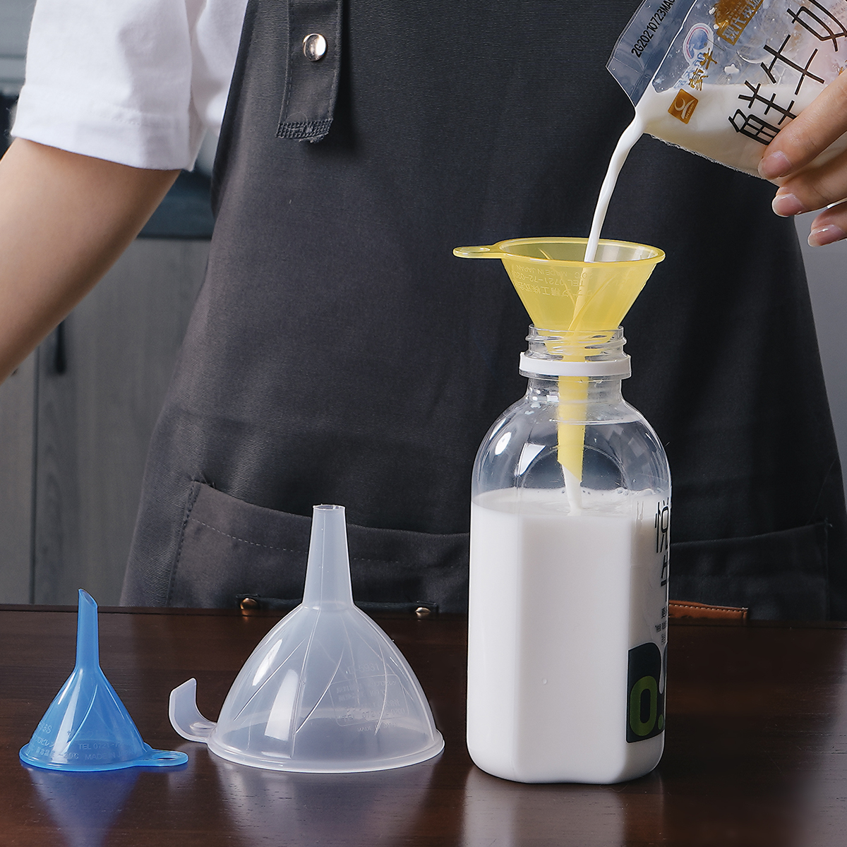 日本进口大中小sanada漏斗三件套