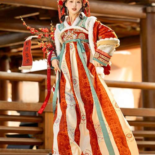 轻汉坊连衣裙唐褙子齐胸破裙