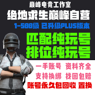 绝地求生账号steam账户pubg排位号吃鸡账户1级500级竞技号匹配号