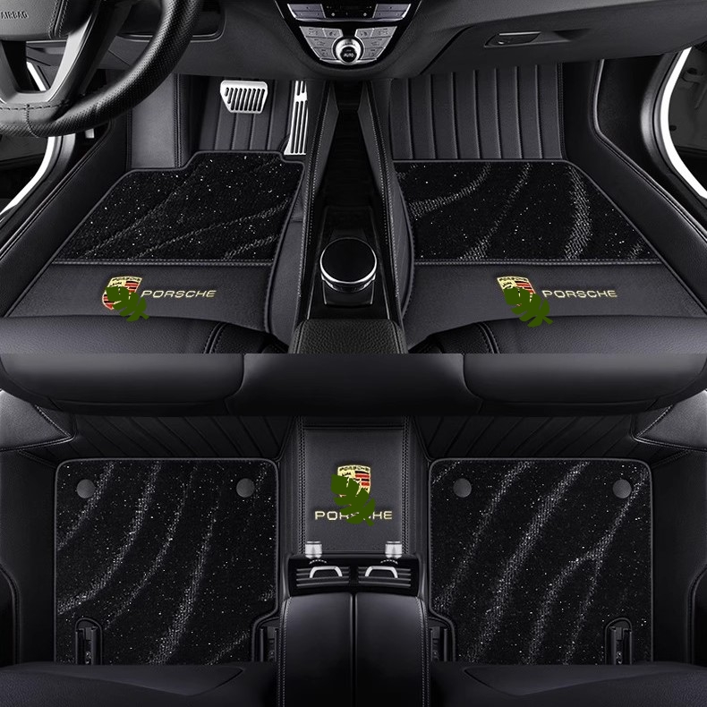 保时捷卡宴macan帕拉梅拉718 911迈凯taycan25新款全包围汽车脚垫