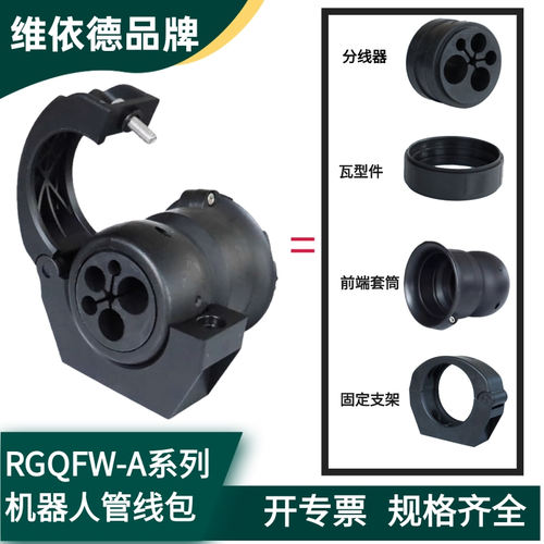 机器人臂管线包集成前端套筒支架