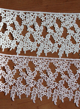 129D 特价 客供样品 2色入 丝线水溶宽蕾丝花边11cm宽13元1米