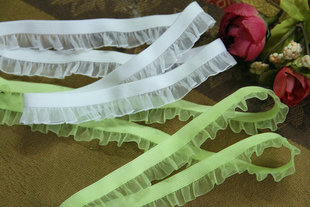 纱木耳橡经弹力花边1.5公分宽5元 193D 2色入 客供 3米 优惠价