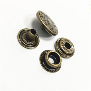 金属纯铜四合扣迷彩工作服外套纽扣外套暗扣子隐形纽扣子母扣按扣