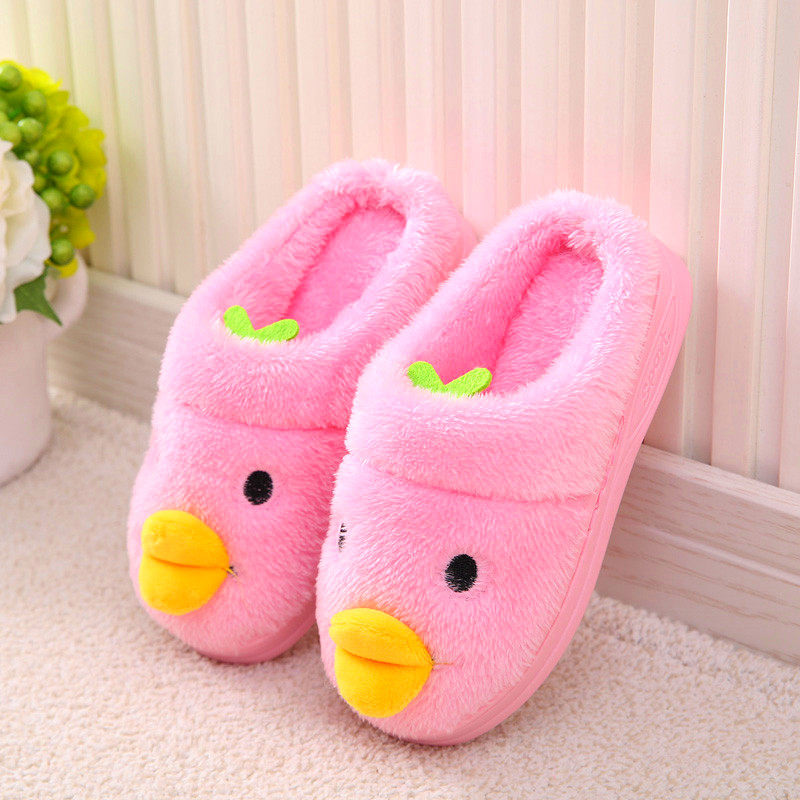 Pantoufles enfants en suède pour hiver - semelle caoutchouc - Ref 1033008 Image 5