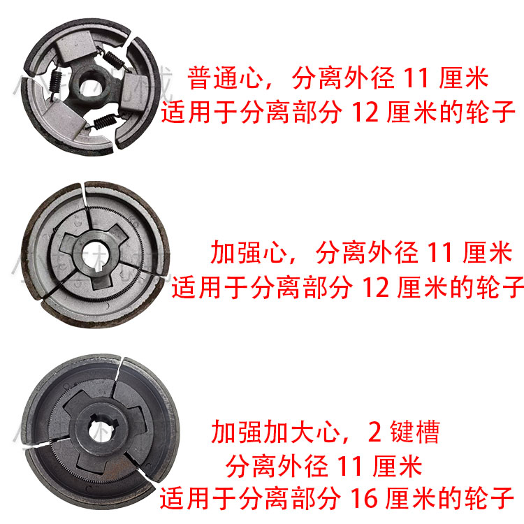 152/154/168/170/190/192F汽油机柴油机离合器心甩块式无极变速轮