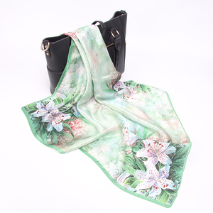 海派印象真丝丝巾春秋夏桑蚕丝70小方巾女围巾装饰小围巾礼盒装