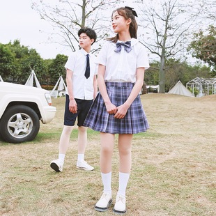 澜洋贝贝jk校服夏季 J817 制服小学生日系女童学院风班服新拍照夏装