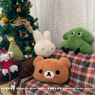 多巴胺抱枕床后背靠垫米菲兔玩偶2026年新款床头靠枕客厅沙发公仔