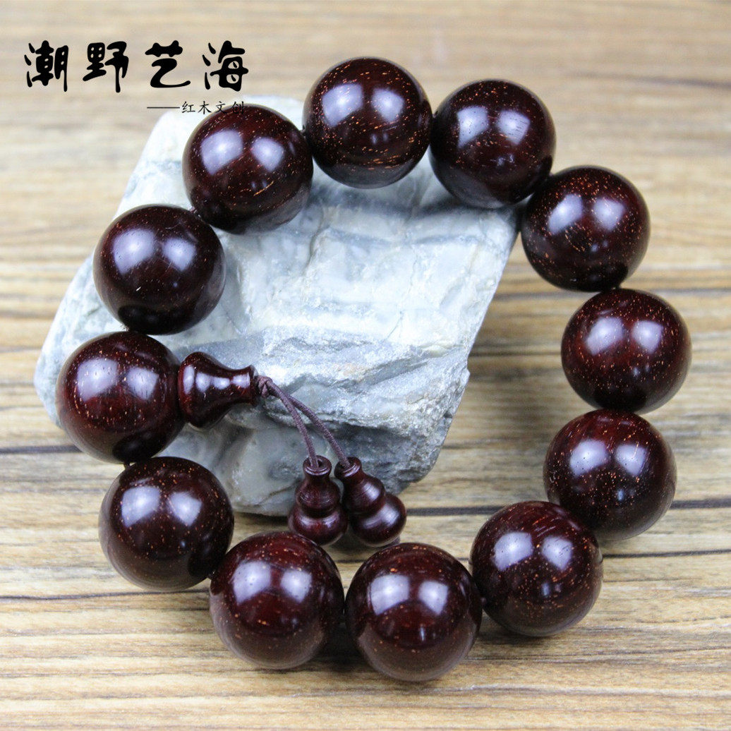 印度小叶紫檀手串金星老料男女2.0檀香木佛珠手链108颗念珠文玩