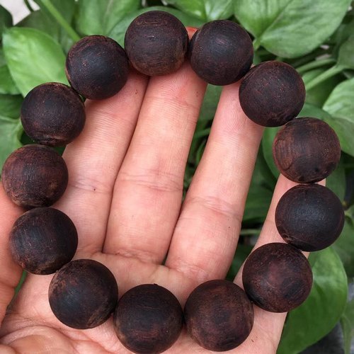 缅甸小叶降真香手串2.0奇楠级软油糖结麻丝椰奶香108颗 念珠男女