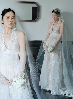 孕妇拍照摄影写真高端法式轻婚纱