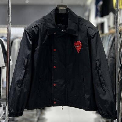 CYC潮牌26春款万针刺绣标外套带肩垫男宽松休闲阔版百搭夹克2029