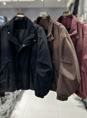 CYC潮牌 美式复古水洗牛仔外套宽松休闲百搭夹克潮牌痞帅上衣5886