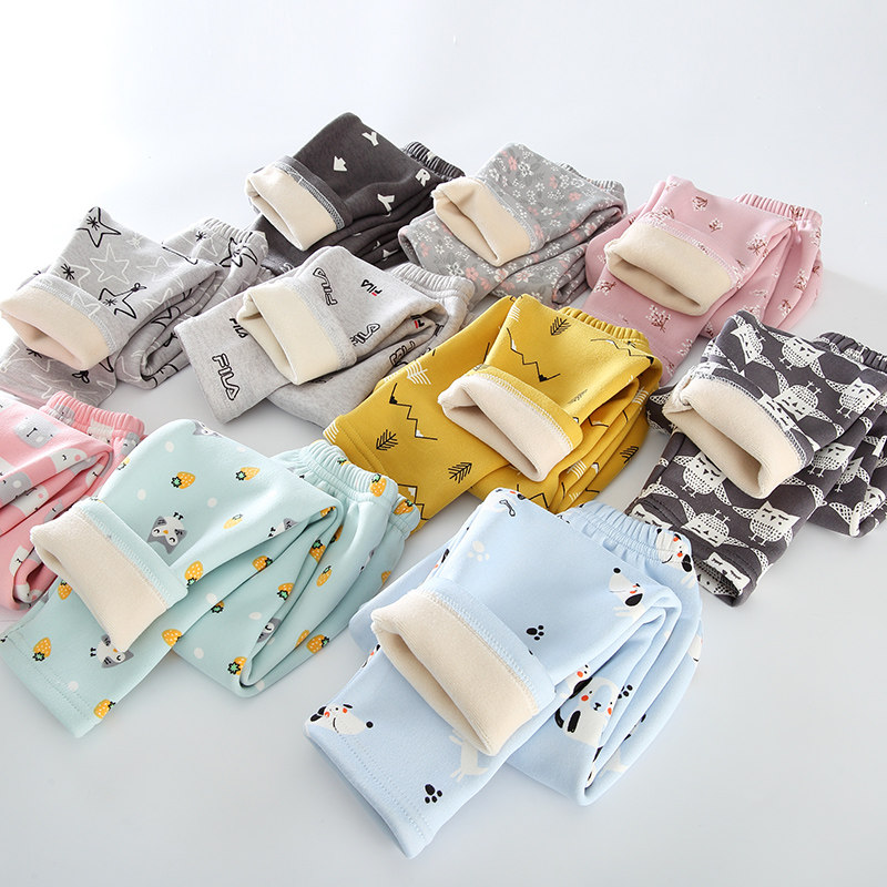 男童女宝宝加绒保暖裤子纯棉儿童秋裤小孩冬季加厚长裤女童打底裤,童装/婴儿装/亲子装,保暖裤,淘宝优惠券,粉丝福利购,淘宝优惠卷